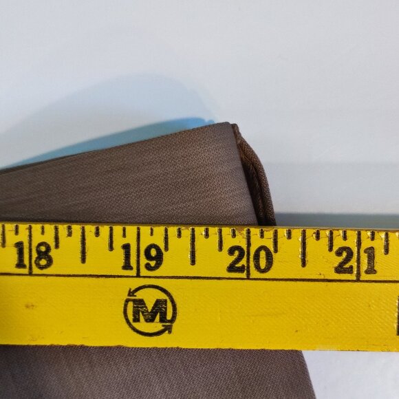 Perry Ellis flat front business /casual dress pants tan colour man's size 40X32 - Picture 10 of 11